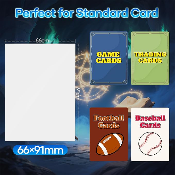 500 Count Card Sleeves, Matte Magic Card Sleeves, Smooth Shuffle & Tear - Image 5