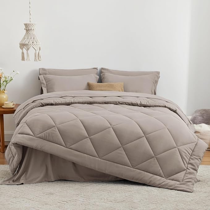 Love's cabin California King Comforter Set Burlwood, 7 Pieces California King - Image 2