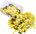 Mandala Crafts 6mm Flat Round Yellow Sequins by MandalaCrafts