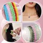 JULIMAIDONG 8mm Glass Beads for Bracelets 1000pcs, 24 Colors Round Crystal - Image 7