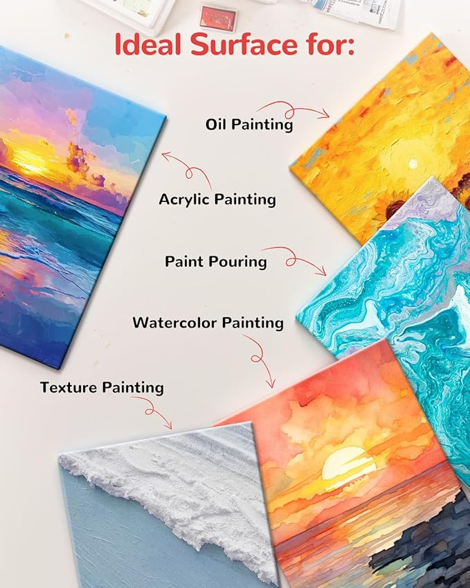160 Pack 5x7 Inch Small Painting Canvas Boards - Image 5