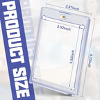 50ct Magnetic Card Holders Cases, 35pt Acrylic Baseball Hard Plastic Card Case - Image 2