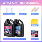 1 Gallon Epoxy Resin Kit, Crystal Clear and Hard Upgraded 2 Part Resin and - Image 8