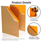 Translucent Orange Acrylic Sheets 8*12 inch 1/8" Thick Red Transparent Cast - Image 3