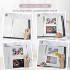 Popotop Large Photo Album Self Adhesive 4x6 5x7 8x10 Scrapbook Album DIY - Image 4