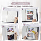 Popotop Large Photo Album Self Adhesive 4x6 5x7 8x10 Scrapbook Album DIY - Image 4