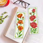 ORIGACH 6 Set Floral Cross Stitch Bookmark Kit - Image 5