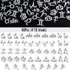 stino 28/48Pcs Stainless Steel Metal Charms | Fadeless, Waterproof, - Image 4