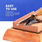 Sharp Pebble Sharpening Stones for Wood Carving Tools-Two Whetstones Grit 400 & - Image 3