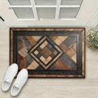 Vintage Geometric Faux Cashmere Non-Slip Rug, 15.7 x 23.6 Inches, Kitchen and - Image 6