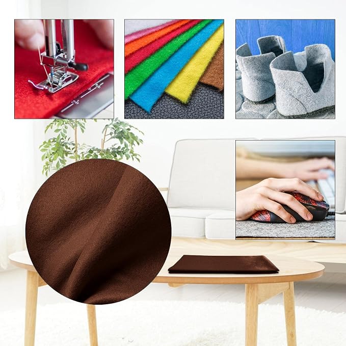 Jtnohx Color Felt, 1 Square Yard Felt Fabric, 1.4mm Flexible Craft Felt Sheets - Image 6