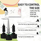 Craft Glue Bottle with Fine Tip, Craft Glue Quick Dry Clear - Image 3