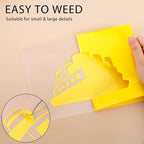 RENLITONG Yellow Iron on Vinyl 12Inch by 20ft Roll Heat Transfer Vinyl - Image 4