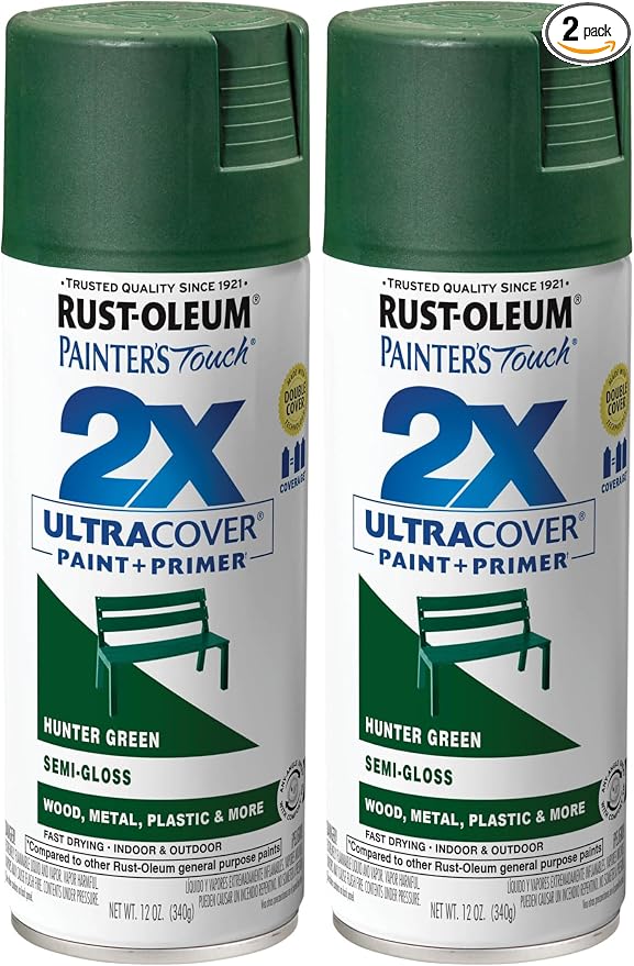 Rust-Oleum 249853 Painter's Touch 2X Ultra Cover Spray Paint, 12 oz, Semi-Gloss by Rust-Oleum