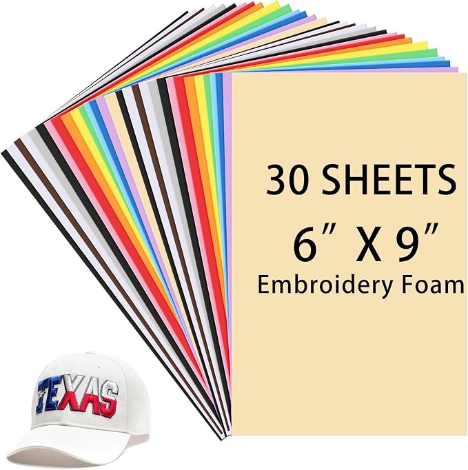 Innconee 30 Pcs Embroidery Foam 3D 3mm EVA Puffy Foam Sheets by Innconee