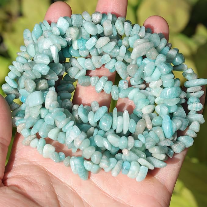 400pcs Natural Chip Stone Beads - Image 5