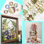 80Pcs Pressed Flowers, Nail Art, Scrapbooking, Candle Holder, Jewelry Making - Image 5