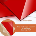 Red Acrylic Sheet 12" x 16" x 1/8" Thick, ALCCIFI 2 Pack Opaque Glossy Cast Red - Image 4