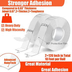 Double Sided Heavy Duty Extra Strong Adhesive Removable Tape - Image 2