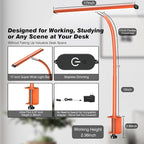 Airlonv LED Desk Lamp for Office Home, Eye-Caring Desk Light - Image 3