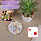 Enchanted Garden Miniature Mushroom Decorations, 40-Piece Resin Fairy Garden - Image 3
