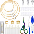 Mudder 53 Pieces Cross Stitch Tool Embroidery Starter Kit Includes Bamboo by Mudder