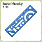 HARFINGTON Multifunctional Geometric Rulers 15cm Metric and SAE Aluminum - Image 3