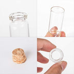 64PCS Cork Stoppers Glass Bottles, DIY Decoration Small Tiny Glass Jars Favors - Image 3