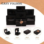 32 PCS Black Soap Boxes for Homemade Soap, 3.54 X 2.36 X 1.18 Inch Soap - Image 3