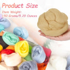 PATIKIL Wool Roving Yarn, 150G/5.3OZ Soft Felting Wool Pure Chunky Roving Yarn - Image 2
