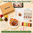ZMYORAH American Football Punch Needle Kit - Image 5