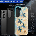 for Samsung Galaxy S23 Case, Sea Turtle Beach Pattern Glossy 2 in 1 Shockproof - Image 3