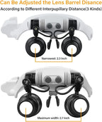 Hands Free Head Magnifying Glasses, Magnifier - Image 5