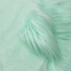 Mint Faux Fur Fabric for Crafts Squares Furry Fabric for Sewing, Upholstery & - Image 2