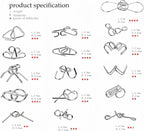Metal Wire Puzzle Set of 24 - Image 3