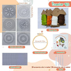 Avtytsda 6PCS Punch Needle Coaster Kit, Easy Punch Needle DIY Embroidery Set - Image 3