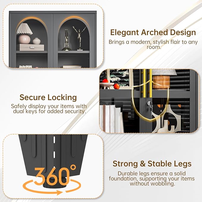 75" H Locking Display Cabinet - Image 6