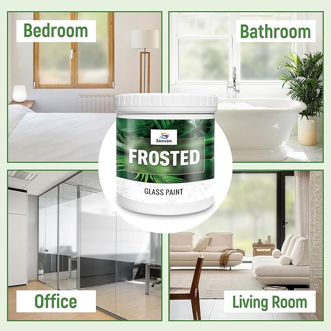 Frosted Glass Paint 21oz Frosted Glass Paint Kit, Waterproof & UV Resistant - Image 2