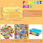 8 Packs Toy Storage Bags, Reusable Clear PVC Board Game Storage, Toy Storage - Image 2