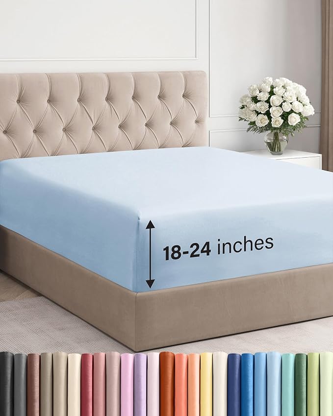 Extra Deep Cal King Fitted Sheet by CGKUnlimited