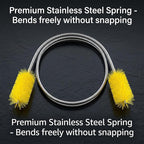 67" Flexible Drain Brush Set, Double Ended Long Hose Pipe Cleaner - Image 6
