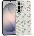 for Samsung Galaxy S26+ Case, Cute Duck Pattern Glossy 2 in 1 Shockproof Bumper by Teonvpu