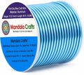 Mandala Crafts 12 Gauge Vivid Sky Blue Anodized Aluminum Craft Wire, 60 FT | by MandalaCrafts