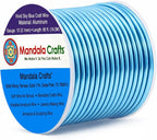 Mandala Crafts 12 Gauge Vivid Sky Blue Anodized Aluminum Craft Wire, 60 FT | by MandalaCrafts