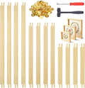 12 Pcs Stretcher Bars for Needlework, 3 Sizes Needlepoint Stretcher Bars Set by LINBLIF