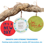 25 Pcs 4 Inch Wood Circles, Unfinished Wood Circles Round Disc Cutouts - Image 4