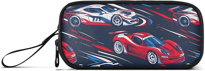 Sports Racing Cars Pencil Case Box Boys Girls Large Pencil Pouch Zipper - Image 6