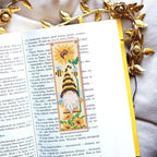 FREEBLOSS 6 Set Cross Stitch Bookmark Kit St. Patrick Gnome Pattern Stamped - Image 7