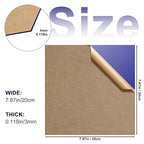 Gute 6Pcs Cast Acrylic Sheet, Acrylic Sheet Opaque Plastic Sheet 8 x 8 Inch - Image 3