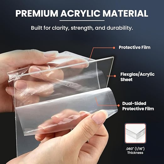 BARNWOODUSA Plexiglass Sheets for Replacement Picture Frame Glass - Image 5